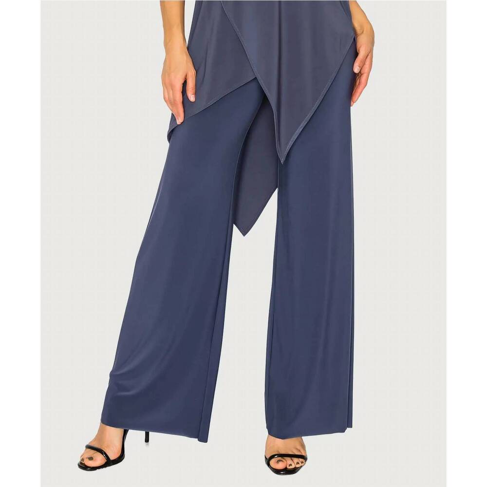 NEW LAST TANGO flowy wide leg pants in metal